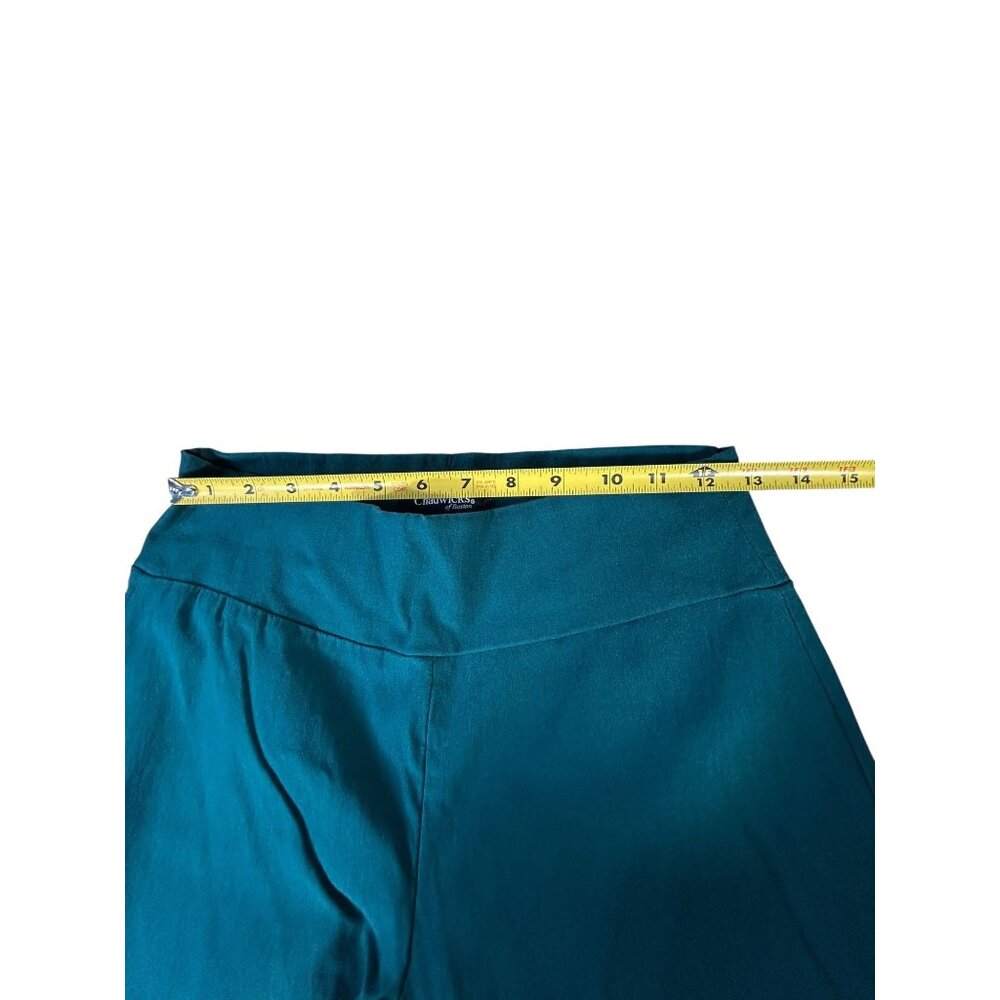 Chadwicks of Boston Bootcut Pants Teal Women's Sz 4 Wide Flare Bottoms - Picture 5 of 8
